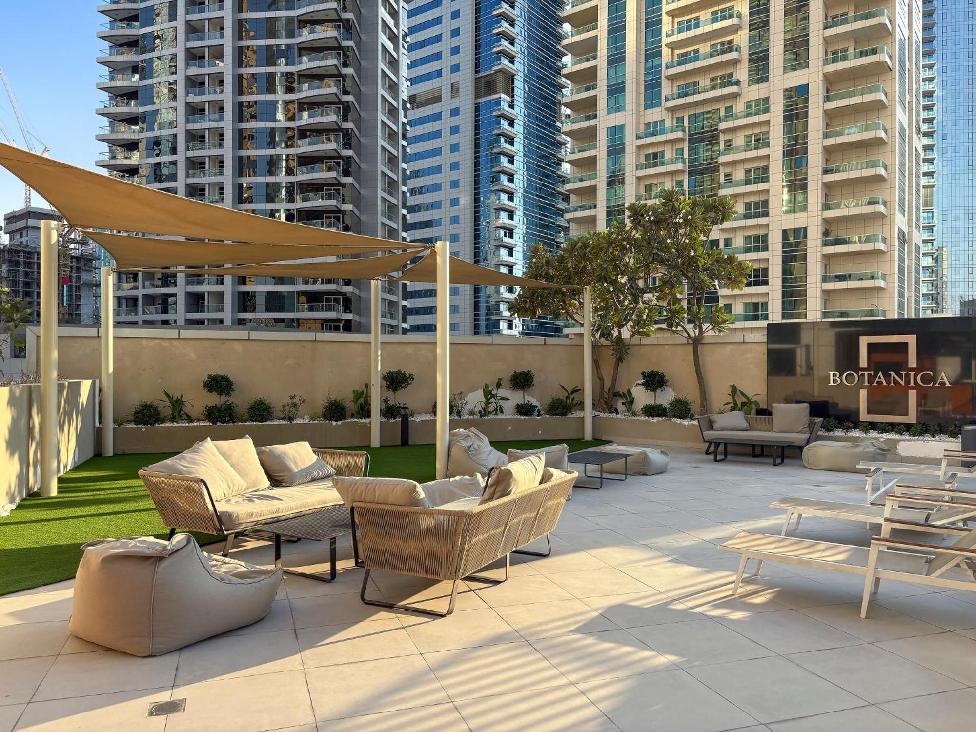 Spacious 1Br Botanica Towers, Dubai Marina Lägenhet Exteriör bild